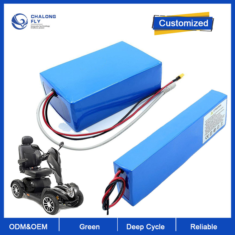 LiFePO4 Lithium Battery 36V 48V 60V 72V OEM ODM 12AH 24AH 30AH 40AH 50AH Lithium Battery Packs For E-Bike/Wheelchair