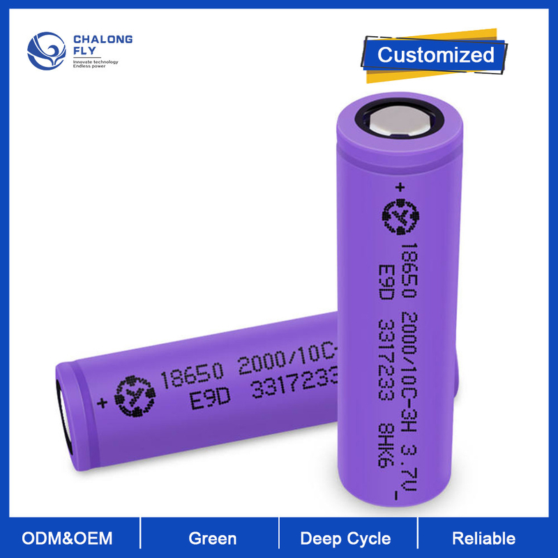 LiFePO4 Lithium Battery Cylinder Rechargeable OEM ODM 18650 Lithium Ion Cell For 3.7V 2200/2600/3400/3600mah Wholesale