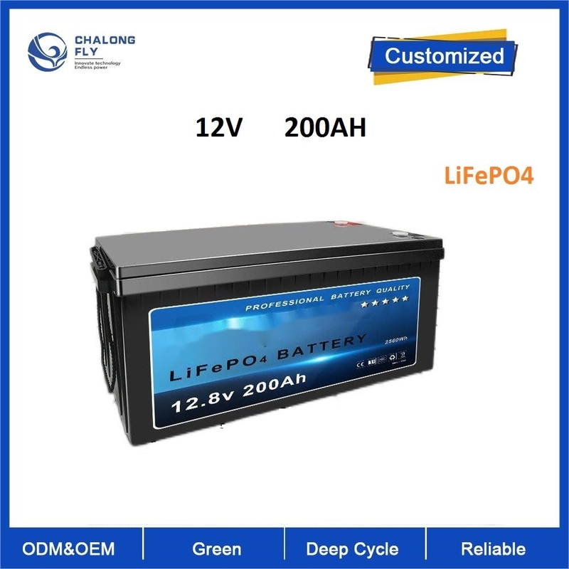 12v LiFePO4 Lithium battery pack 200ah with BMS for Solar Energy RV Truck Camp Boats Forklift