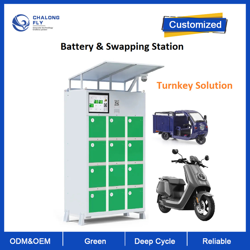 Intelligent Outdoor Self-Charging Battery Swapping Station Cabinet For E-bike Scooter Motorcycle Rickshaws Battery