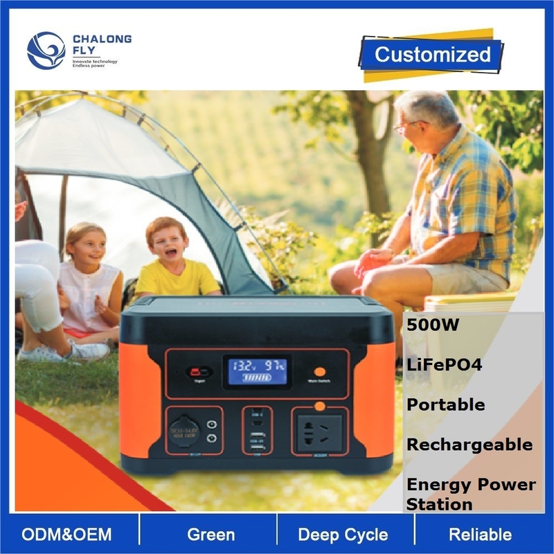 Energy Power Station Lifepo4 Lithium Ion Solar Battery Rechargeable Portable 500w