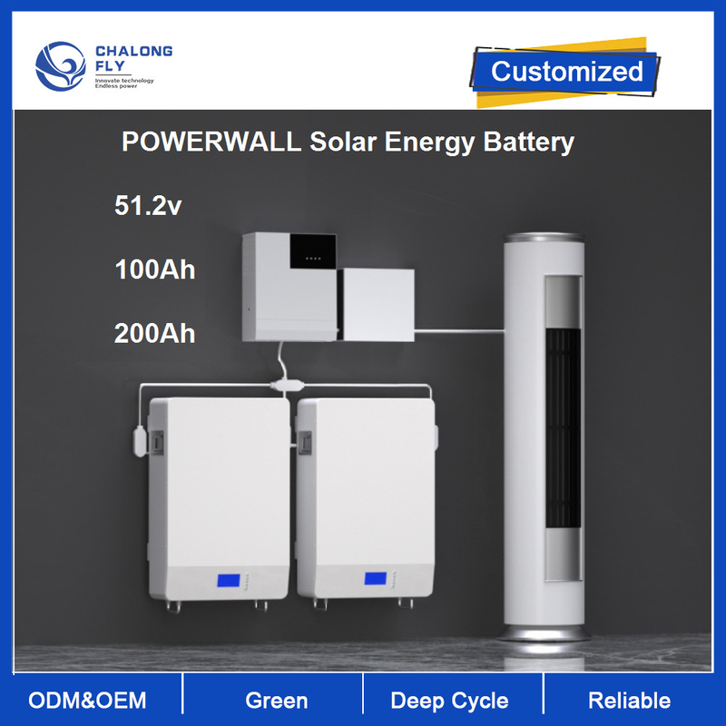 48V 100Ah 200Ah Home Energy Storage Battery 6000cycles 1C LiFePO4 Solar ESS