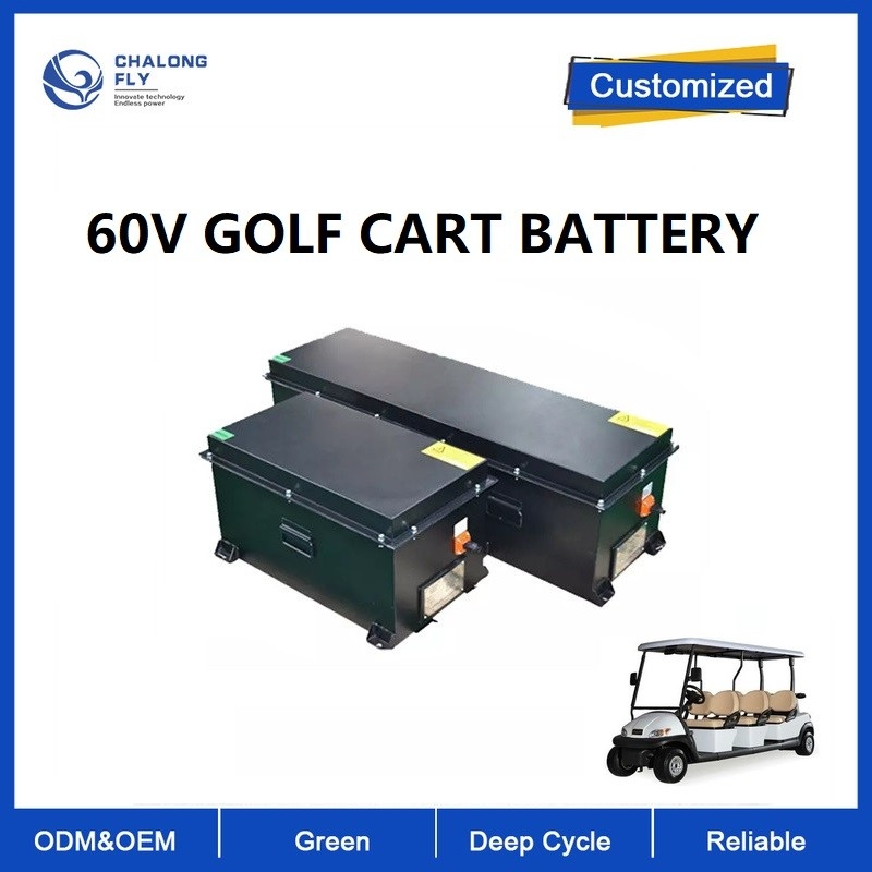 OEM 60v 80Ah 100Ah Golf Cart NCM LiFePO4 Lithium Battery With Stable BMS CAN