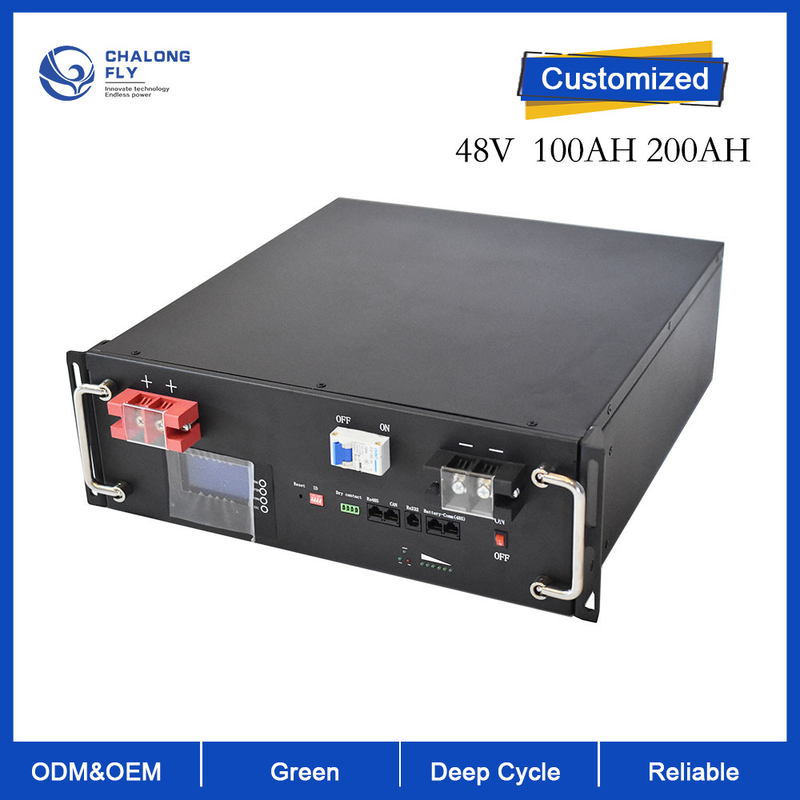 Pure Sine Wave LiFePO4 Lithium Battery 48V 100Ah 150Ah 200Ah Customized for Power Source