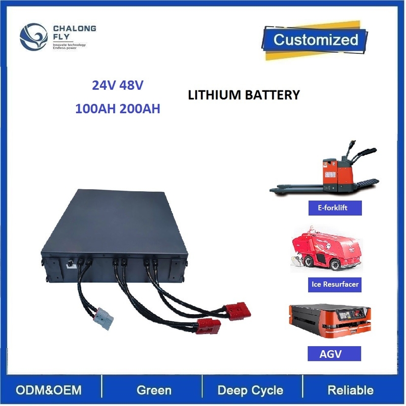 CLF Electric Forklift Lifepo4 Lithium Battery Packs OEM 48V 200Ah 300Ah 50Ah For AGV