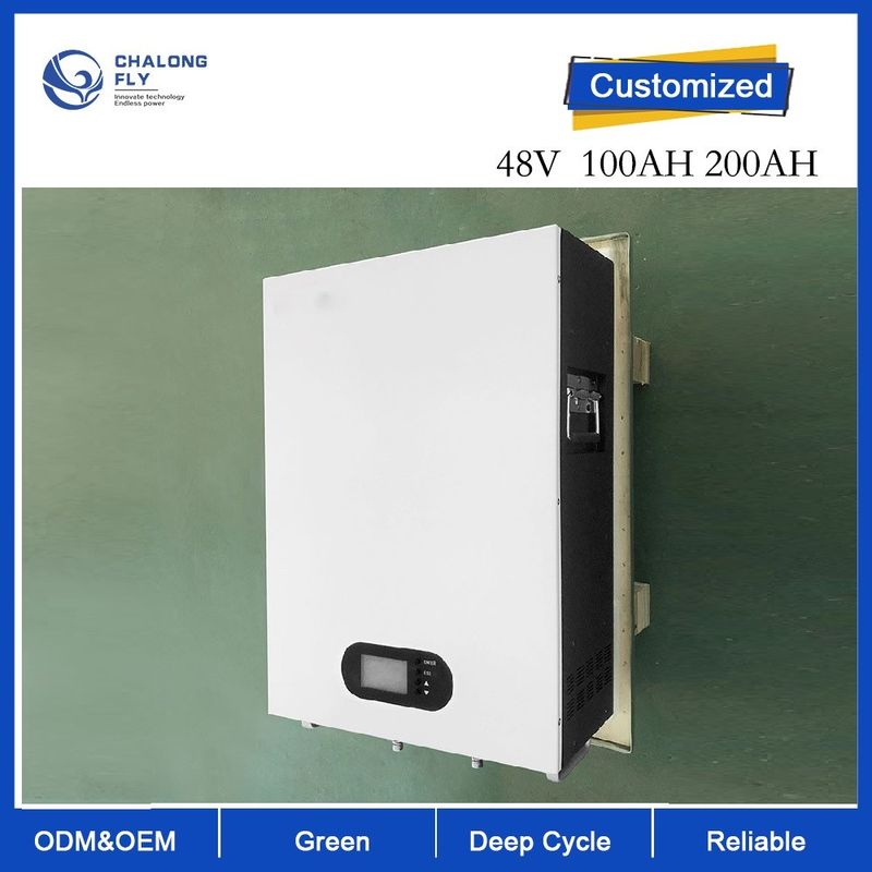 Square 5Kwh Solar Lithium Ion Battery Pack Lifepo4 5000 Cycles 48V 100AH