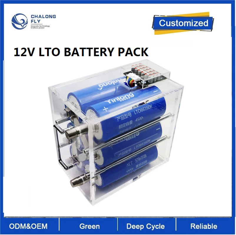 LTO 12V 40AH 45AH Lithium titanate battery Low temperature power inverter solar large single lithium battery pack