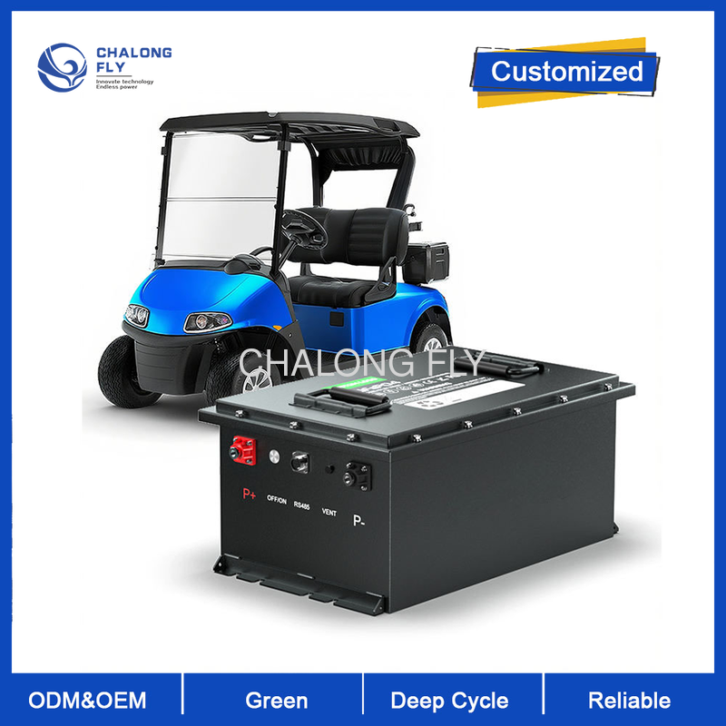 48V 100Ah Golf Cart Lithium Battery with Bluetooth and 4000 Cycles LiFePO4 Battery for Electric Golf Carts