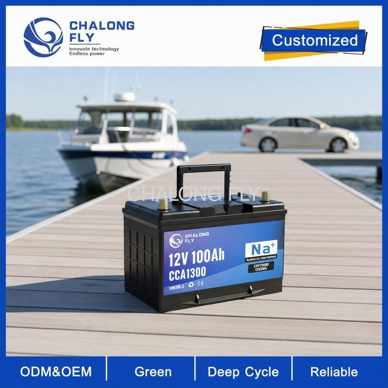12V High-CCA Sodium-Ion Starter Battery for Cars Trucks and Heavy Equipment