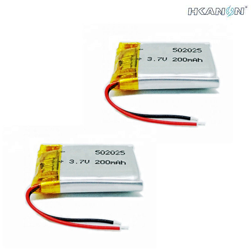 502025 High Discharge Lithium Ion Battery 3.7V 200mAh 0.74Wh With With