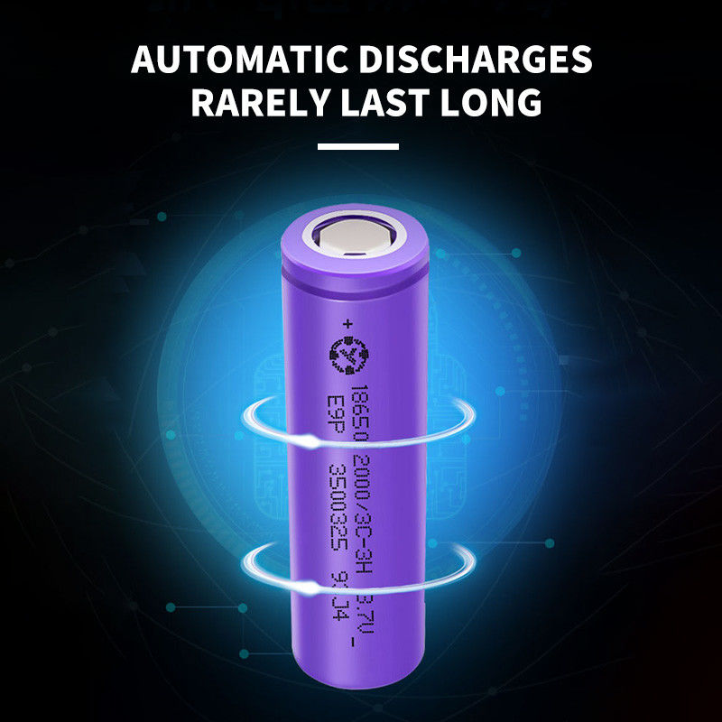 CE ODM OEM Battery Pack lifepo4 18650 3.7 V 2000mah Rechargeable 3C