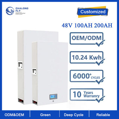 LiFePO4 Lithium Battery OEM ODM Rechargeable 48V 100AH 200AH 300AH Lithium Ion Battery For Home Solar Energy Storage