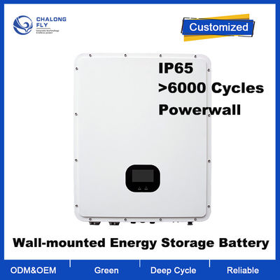 OEM ODM LiFePO4 lithium battery Customized IP65 48V Wall-mounted Solar Home Household lithium battery packs