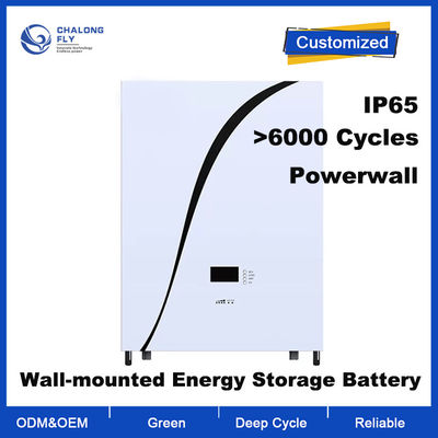 Wall Mounted 48V 200Ah LiFePO4 Lithium Battery with 6000 Cycle Life for Solar Energy Storage