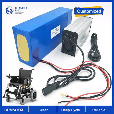 LiFePO4 Lithium Battery Rechargeable OEM ODM 24V 36V 48V 60V 50AH 100AH Mobility Electric Scooter Lithium Battery Packs