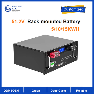 Rack Mount LiFePO4 Home Solar Energy System Lithium Ion Battery Renewable 48V 100AH 200AH 300Ah