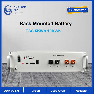 LiFePO4 Rack Mounted Battery Energy Storage System 5KWh 10KWh With BMS for Home Commecial Industry Factory