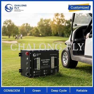 48V High-Current LiFePO4 Golf Cart Battery 105Ah and 160Ah for Heavy Load and Hill Climbing