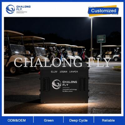 Smart LiFePO4 Golf Cart Battery with APP Monitoring and 105Ah 210Ah Capacity in 36V 48V 72V 96V Options