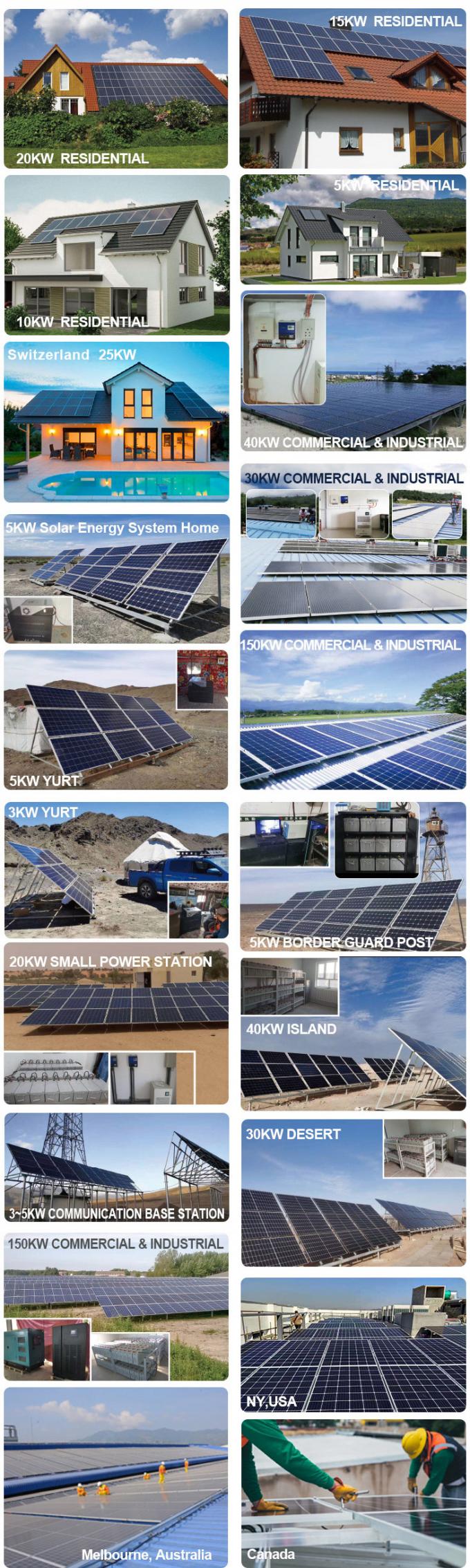 CLF Lifepo4 Lithium Battery Home Backup Solar Panel System 5KW Grid ...