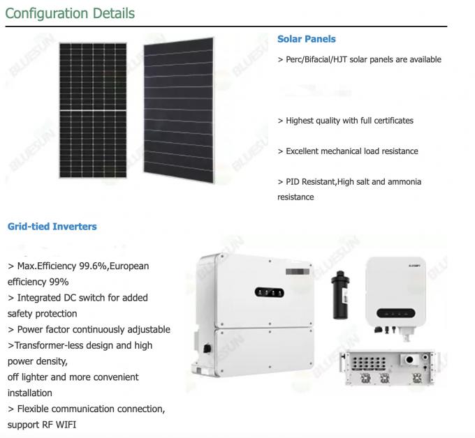 CLF Lifepo4 Lithium Battery Home Backup Solar Panel System 5KW Grid ...